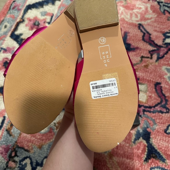 ShuShop Pink Sandals Size 6.5 - Picture 2 of 2
